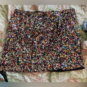 Shein Curve Women’s Sequined Miniskirt